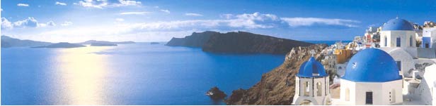 La isla de Santorini es una de las islas más bellas del mediterráneo